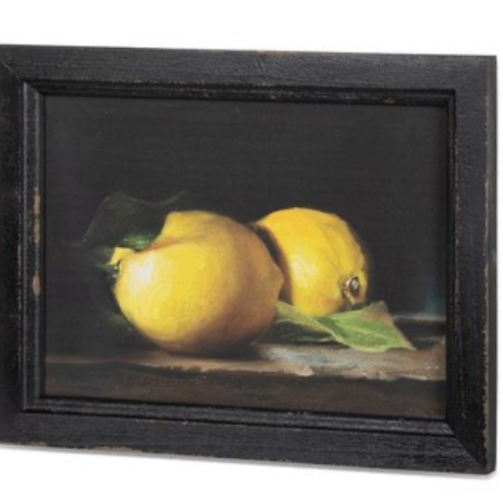 Framed Lemon Still Life Art Print